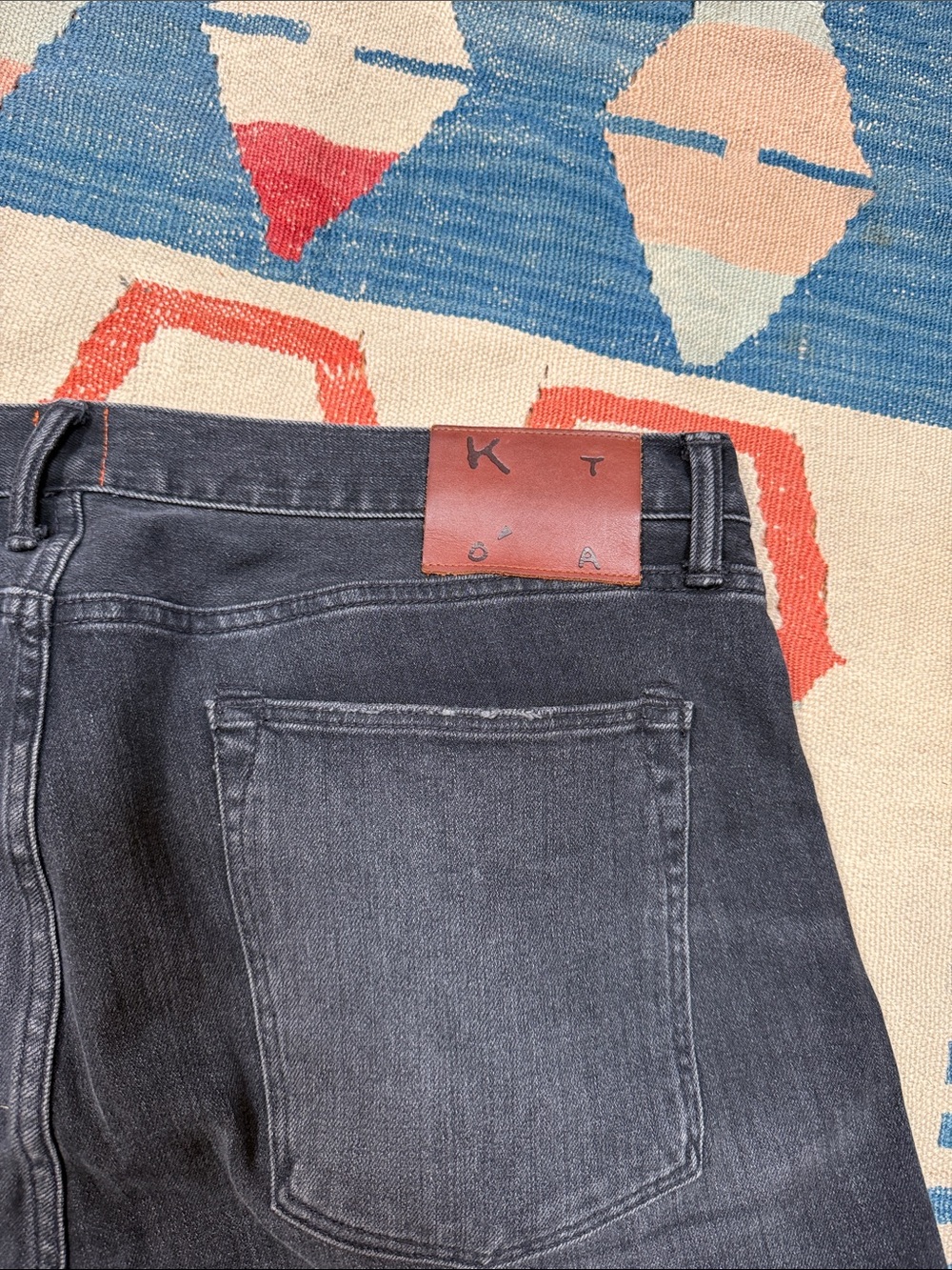 Kato by Hiroshi Kato The Pen Slim Rilo Washed Black Jeans 38x29 - Picture 13 of 14